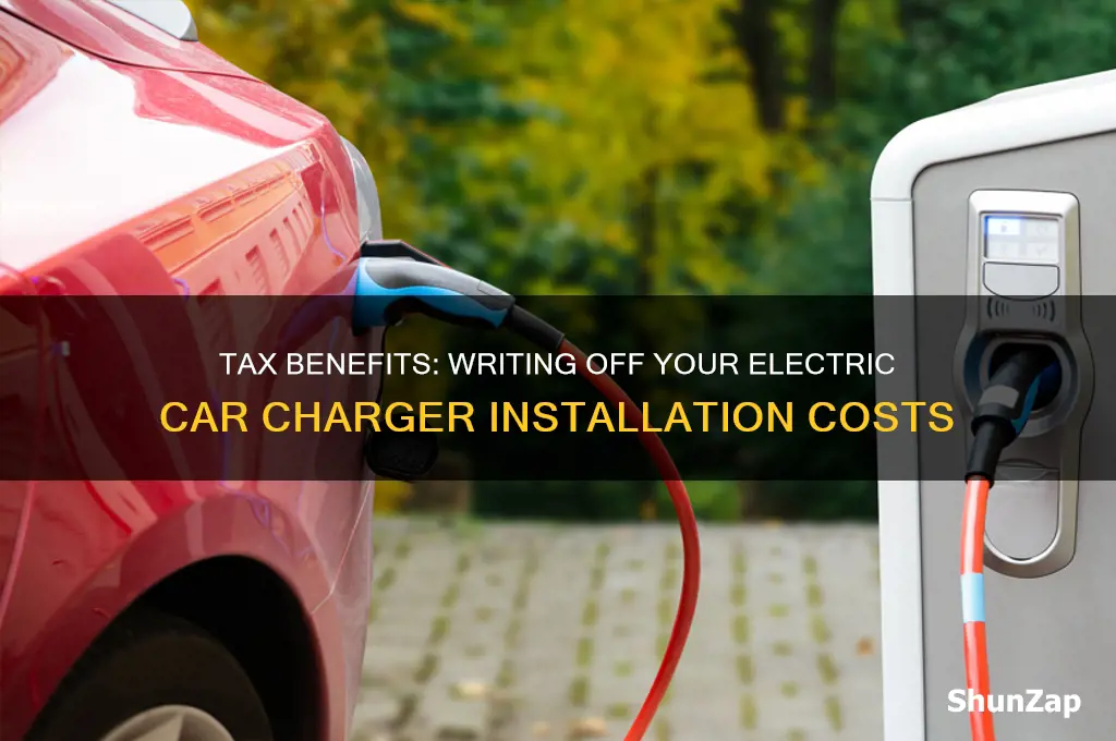 can you write off electric car charger