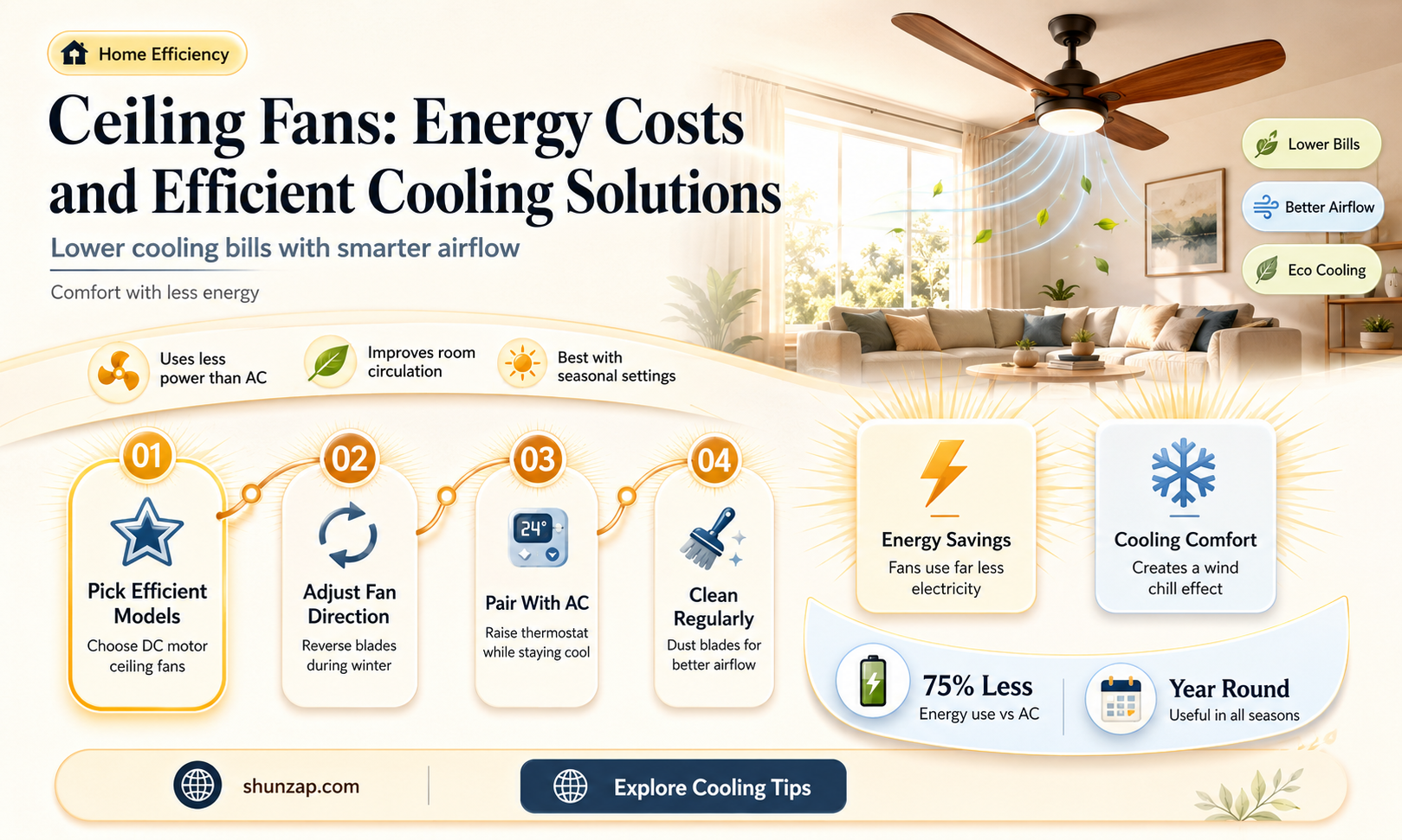 are electric ceiling fans expensive to run