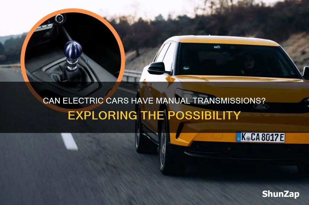 could an electric car be manual