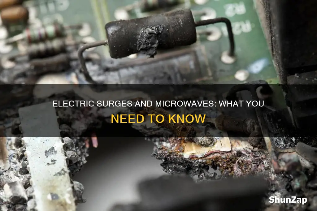 could an electric surge destroy a microwave