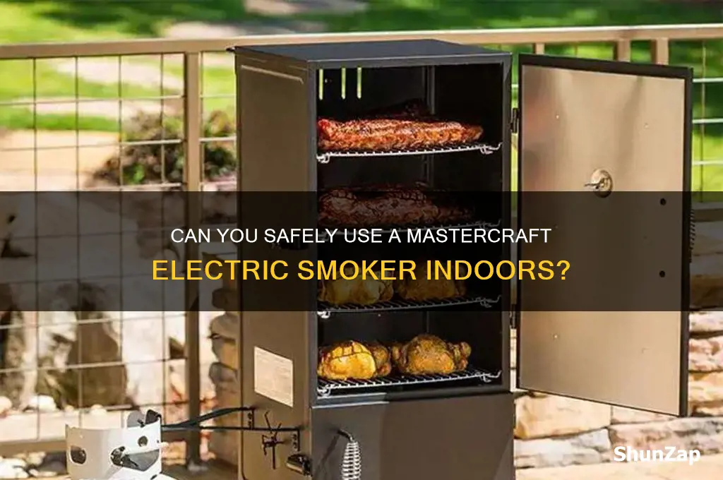 could i use a mastercraft electric smoker inside