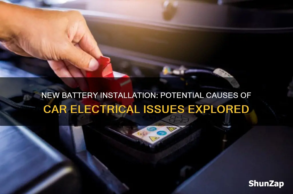 could new battery cause car electrical problems