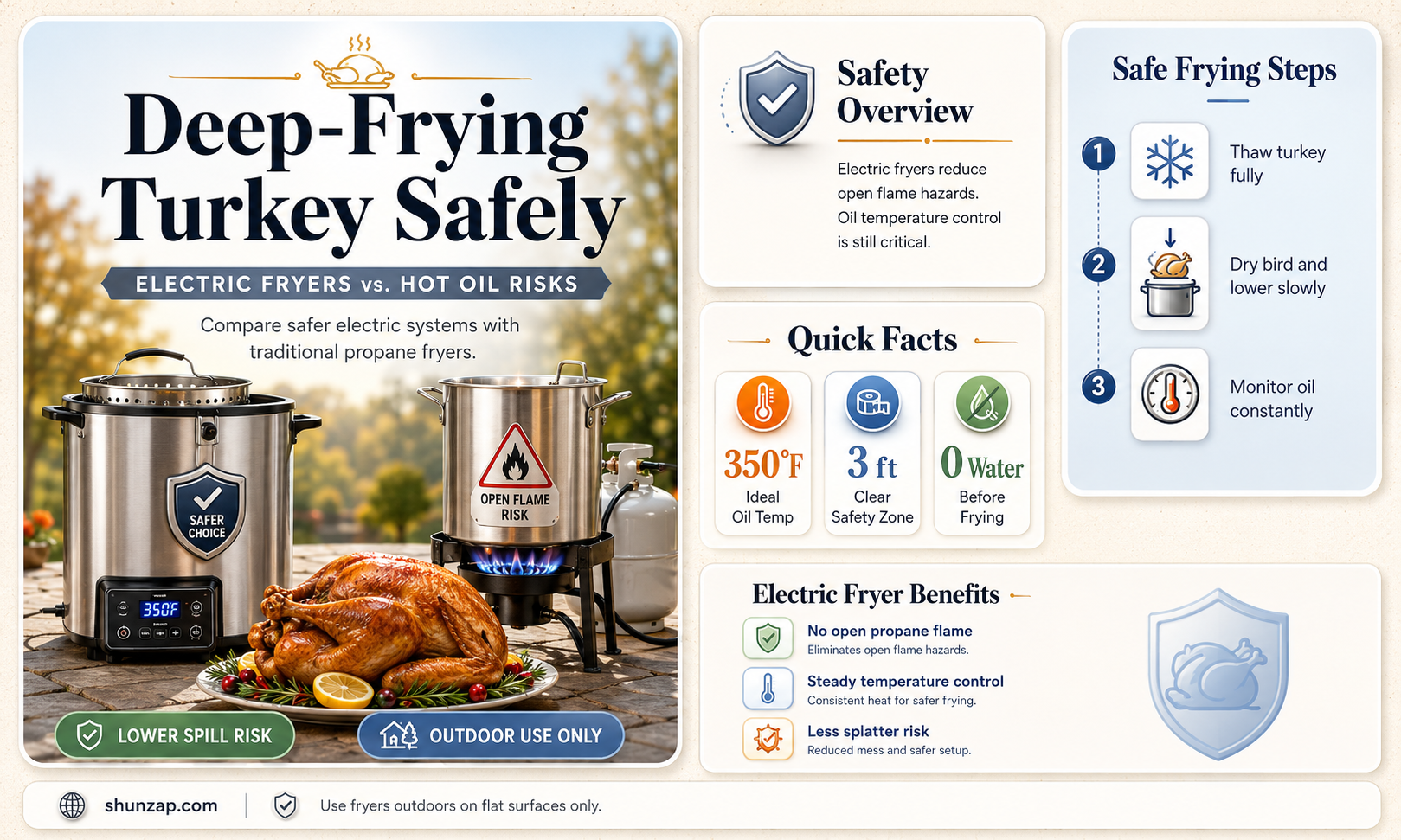 are electric deep fryers safe for turkey