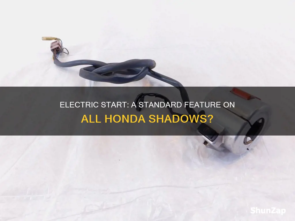 did all honda shadows have electric start