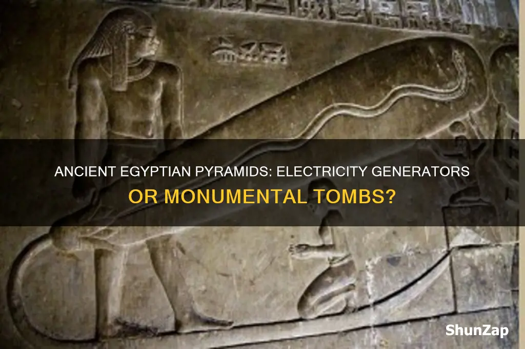 did ancient egyptians use pyramids to generate electricity