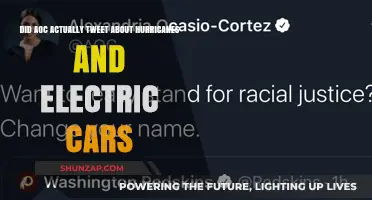 AOC's Hurricane Tweet: Electric Cars and Climate Change Claims