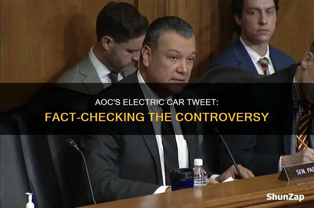 did aoc really tweet about the electric cars