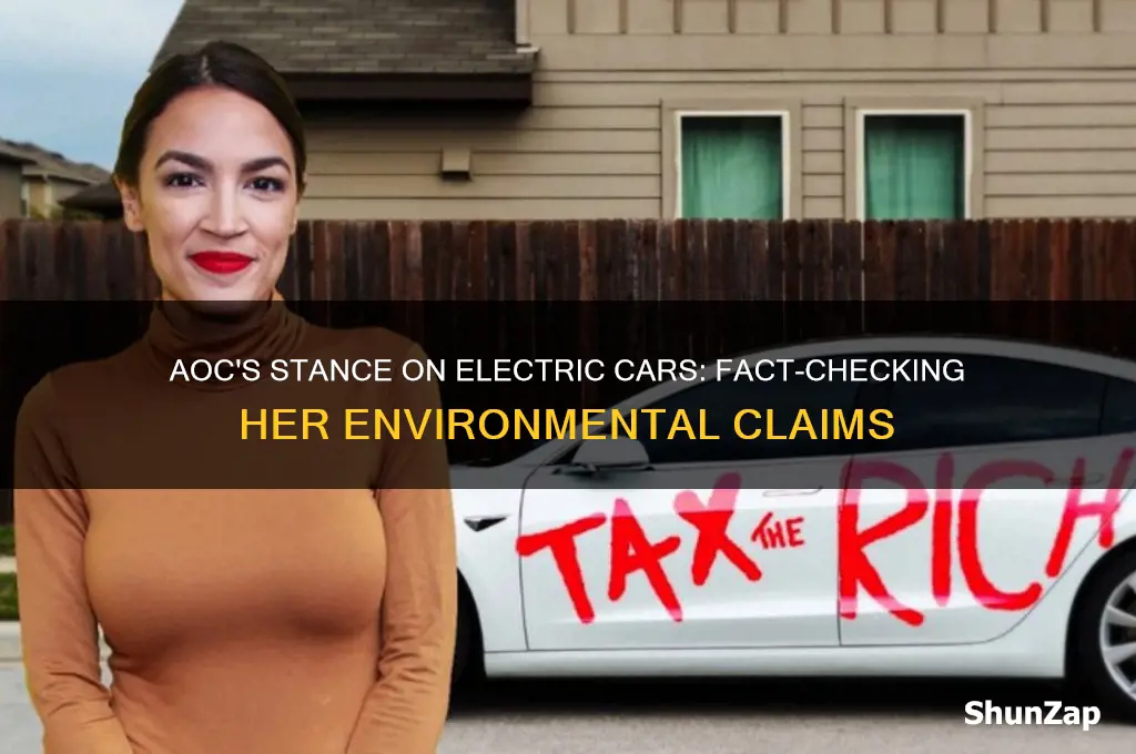 did aoc say we need electric cars