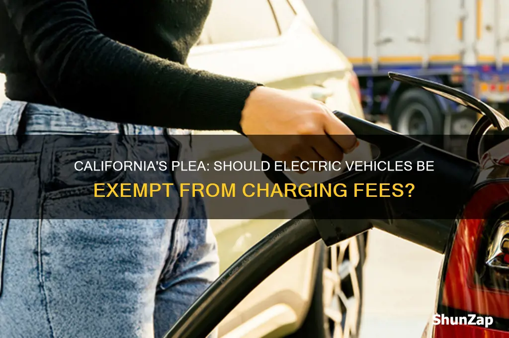 did california ask not to charge electric cars