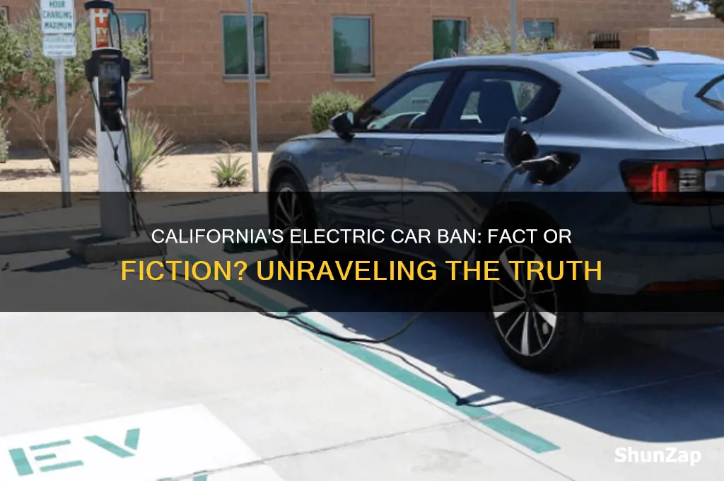 did california ban electric cars