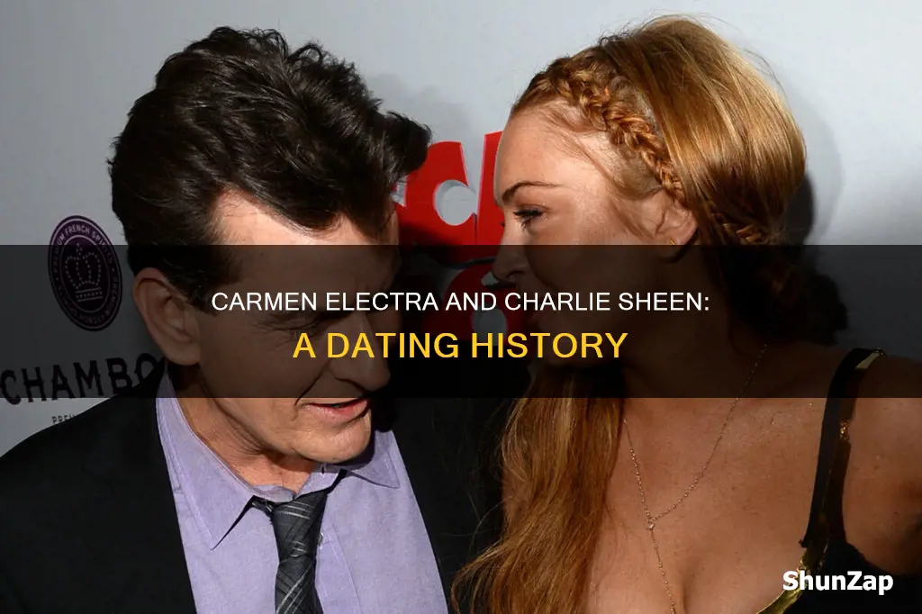 did carmen electra and charlie sheen date