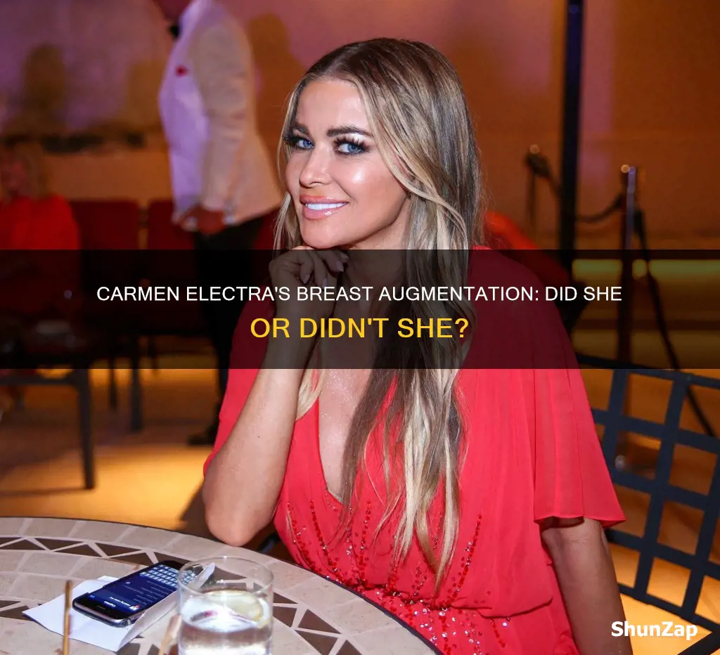 did carmen electra have a boob job