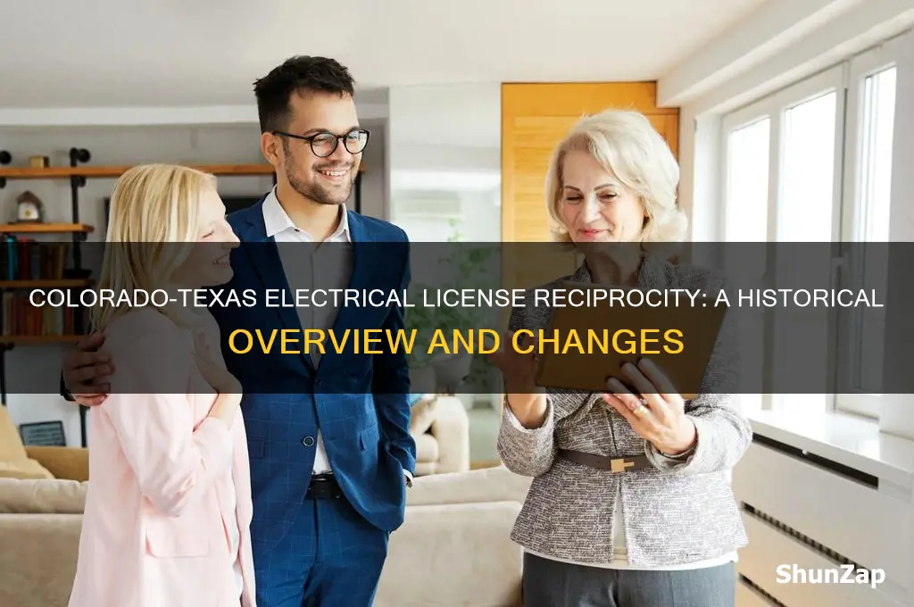 did colorado used to have electrical license reciprocity with texas