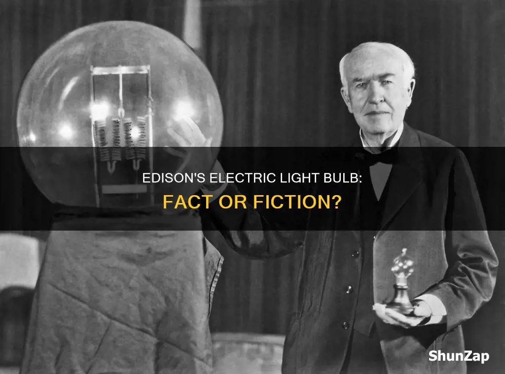 did edison invent the electric light bulb
