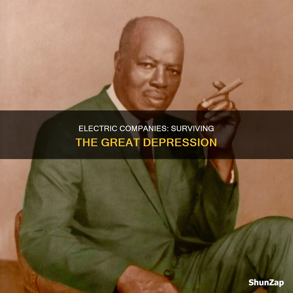 did electric companies close in great depression