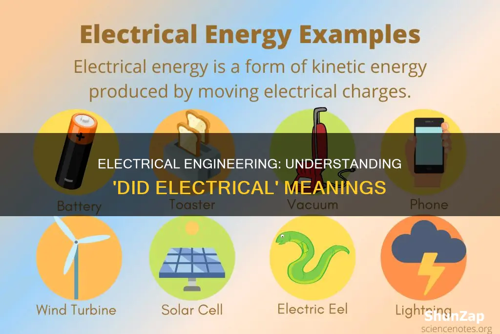 did electrical meaning