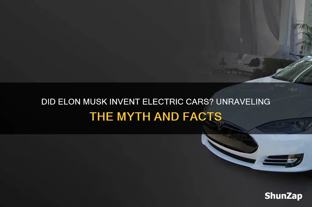 did elon musk invent electric cars
