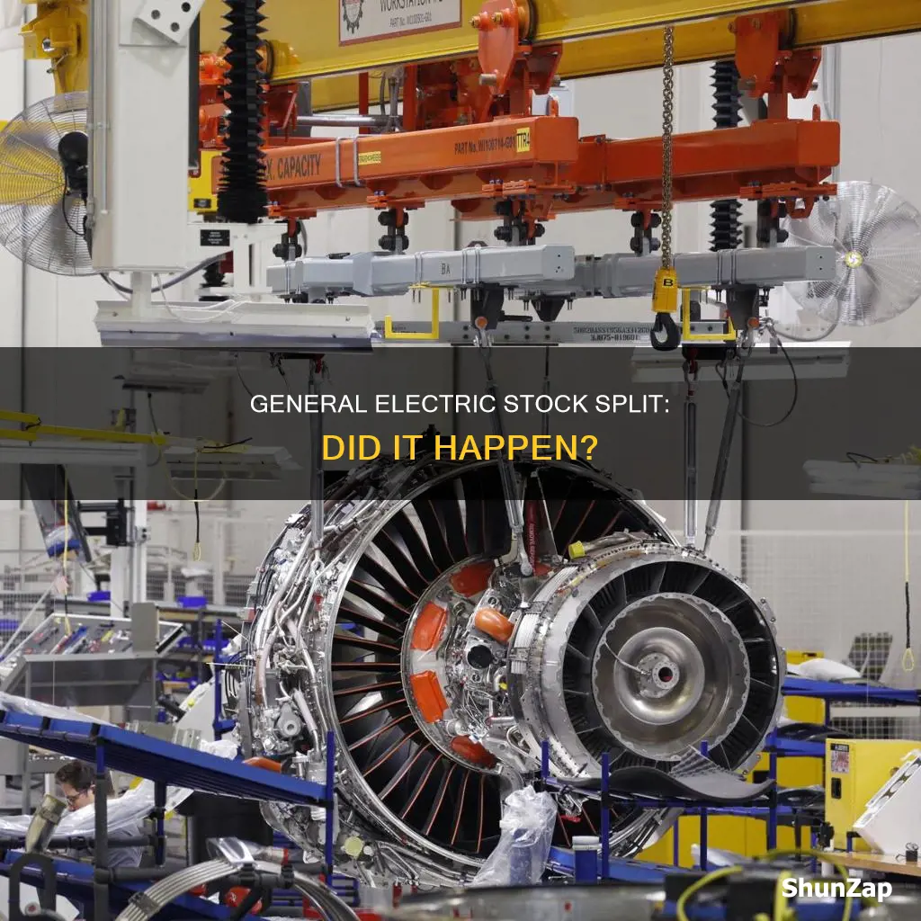 did general electric have a stock split