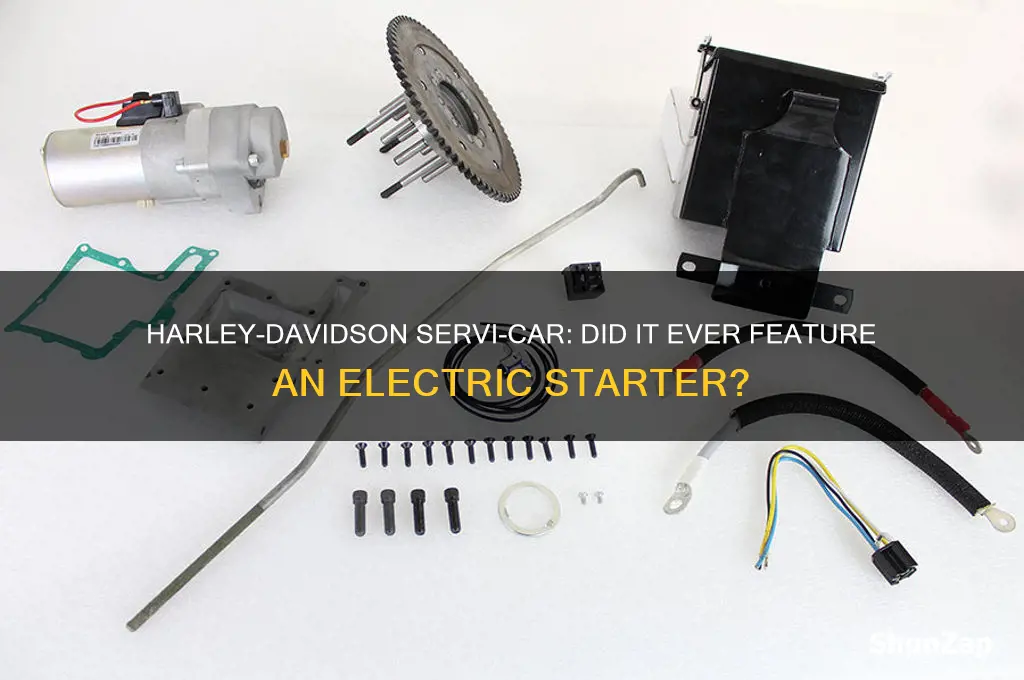 did harley davidson servi car ever have an electric starter