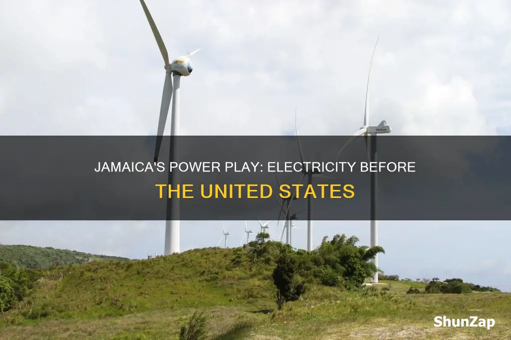 did jamaica have electricity before united states