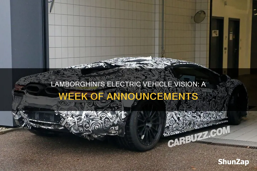 did lamborghini announce an electric vehicle this week