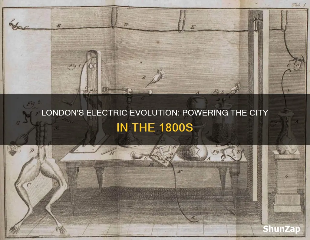 did london have electricity in mid 1800s