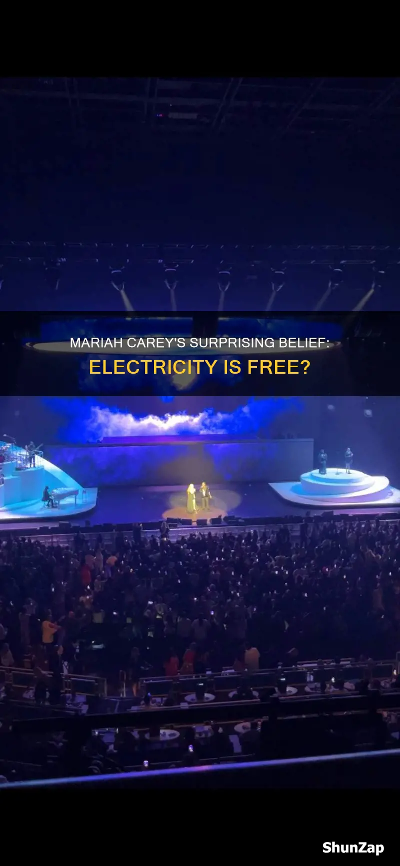 did mariah carey think electricity was free