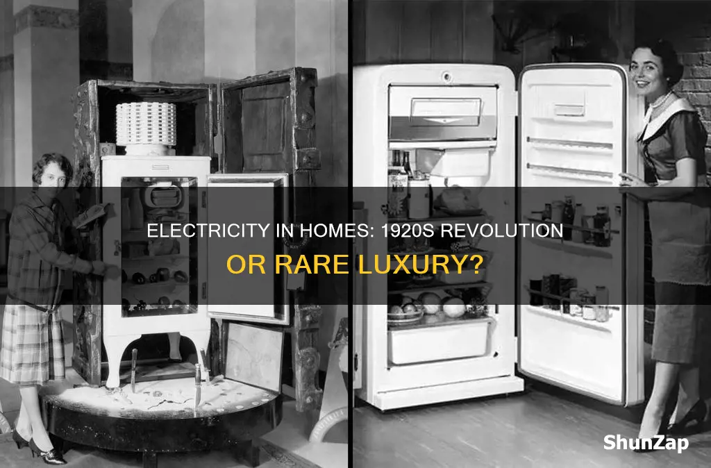 did most homes have electricity by 1920
