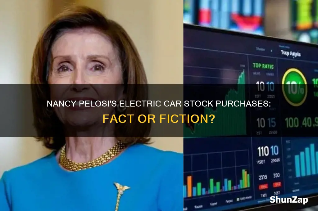 did nancy pelosi buy stock in electric cars