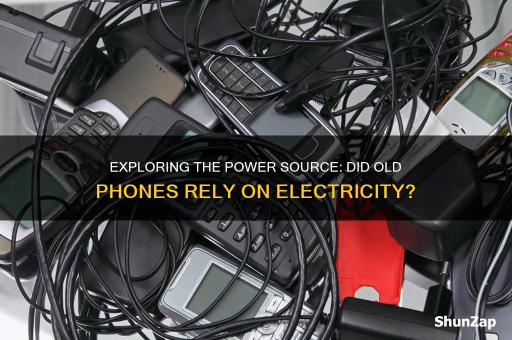 did old phones use electricity