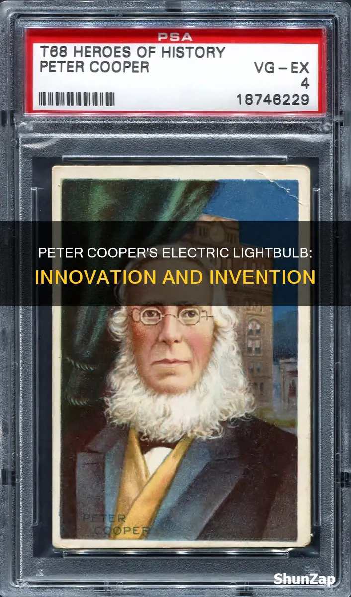 did peter cooper invent the electric light