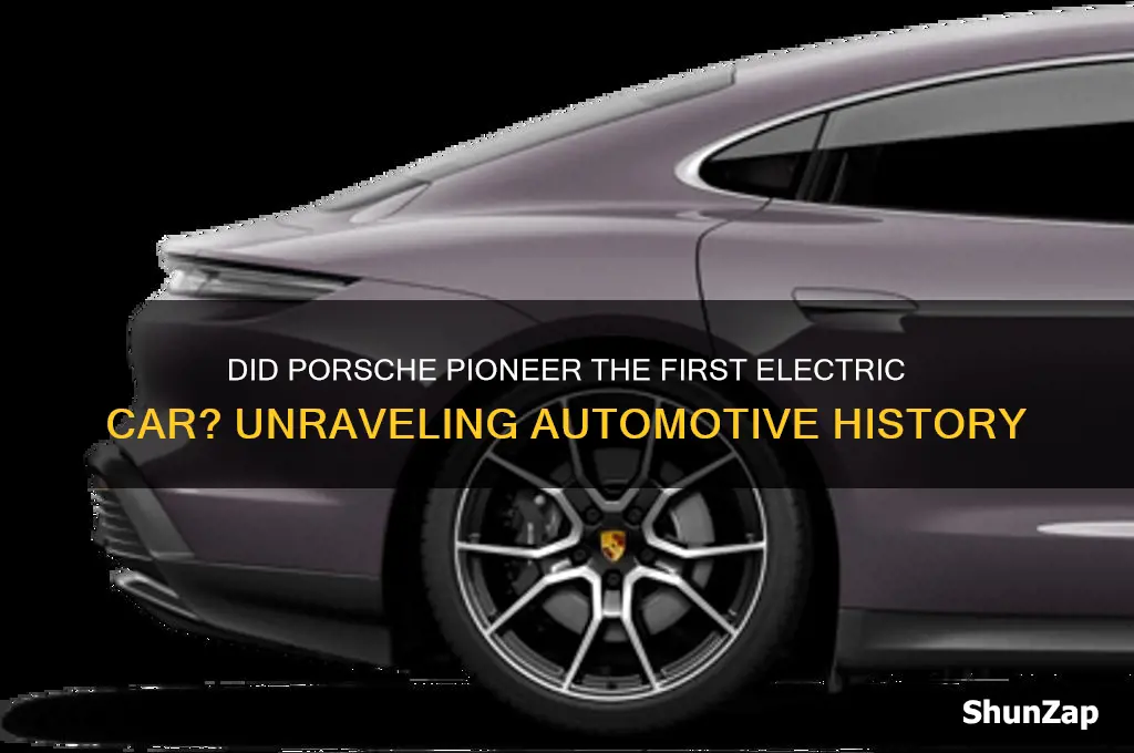 did porsche make the first electric car