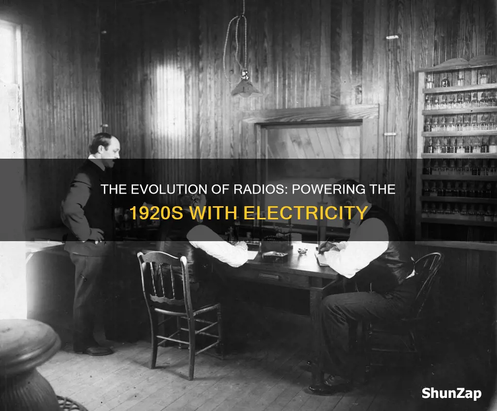 did radios require electric in the 1920a