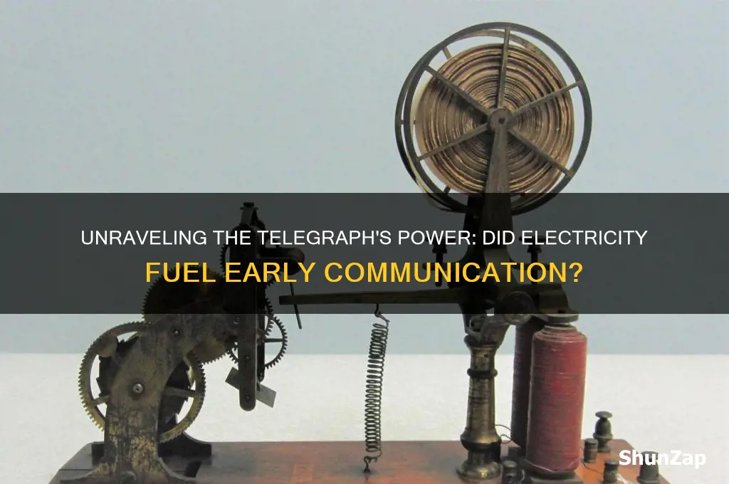 did telegraphs use electricity