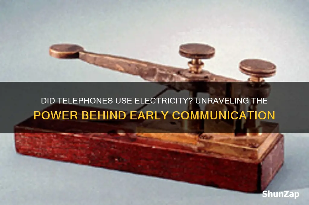 did telephones use electricity
