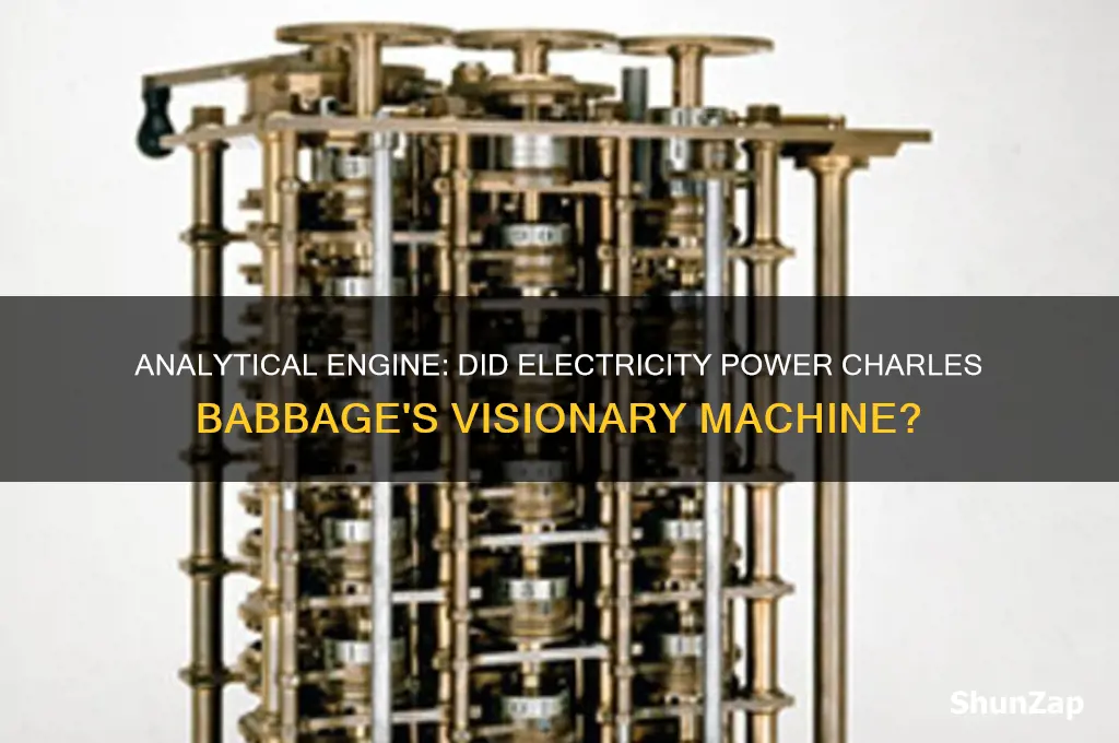 did the analytical engine use electricity