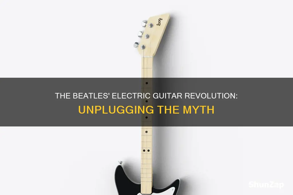did the beatles use electric guitar