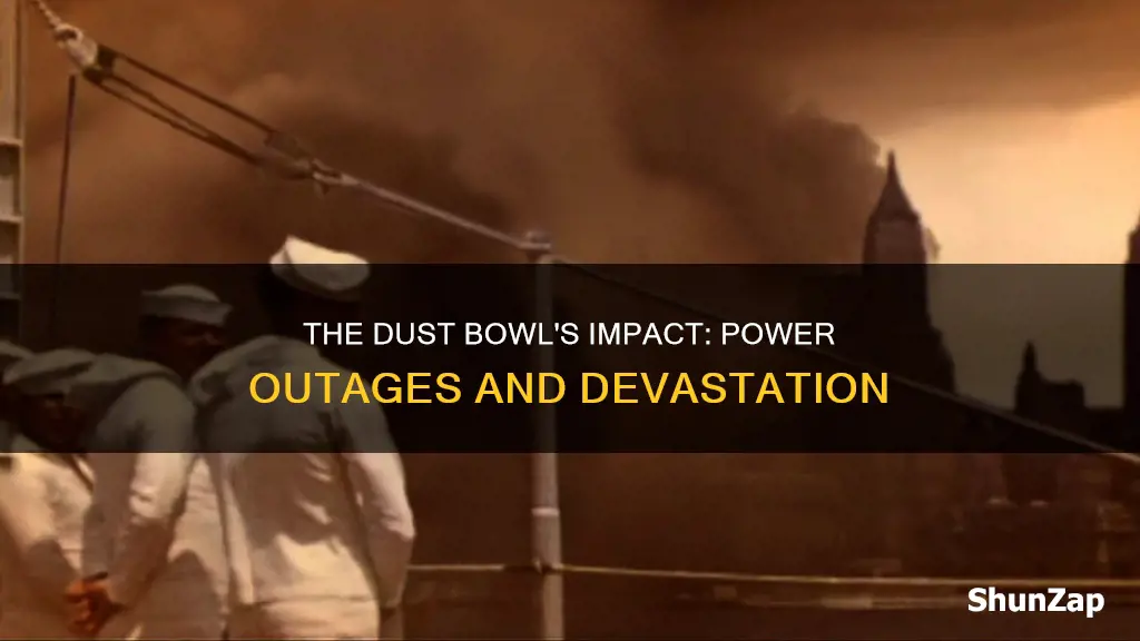 did the dust bowl shut down electricity