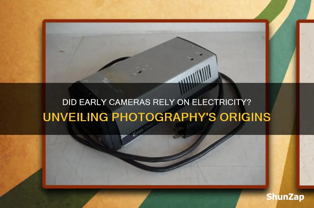 did the first camera use electricity