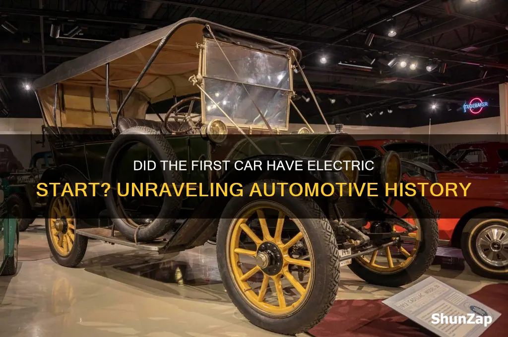 did the first car have electric start