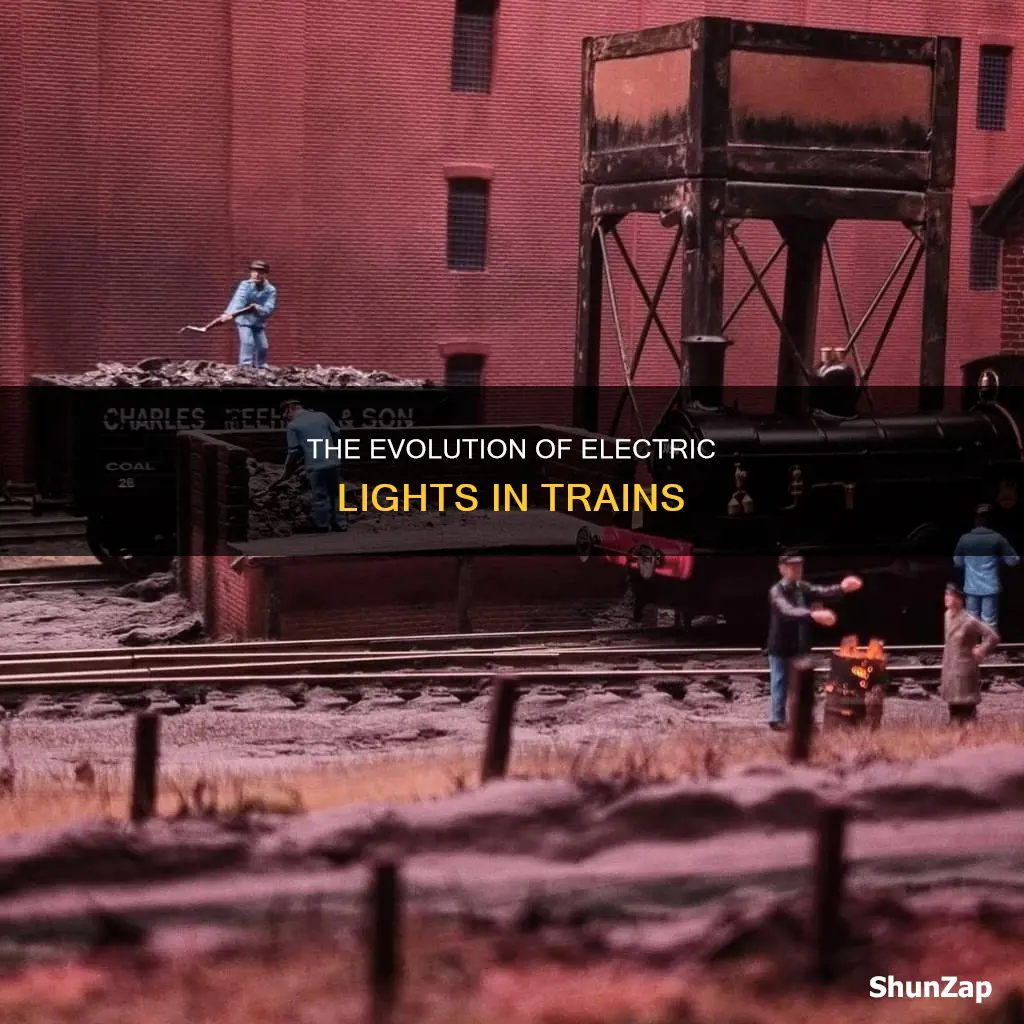 did the first trains have electric lights