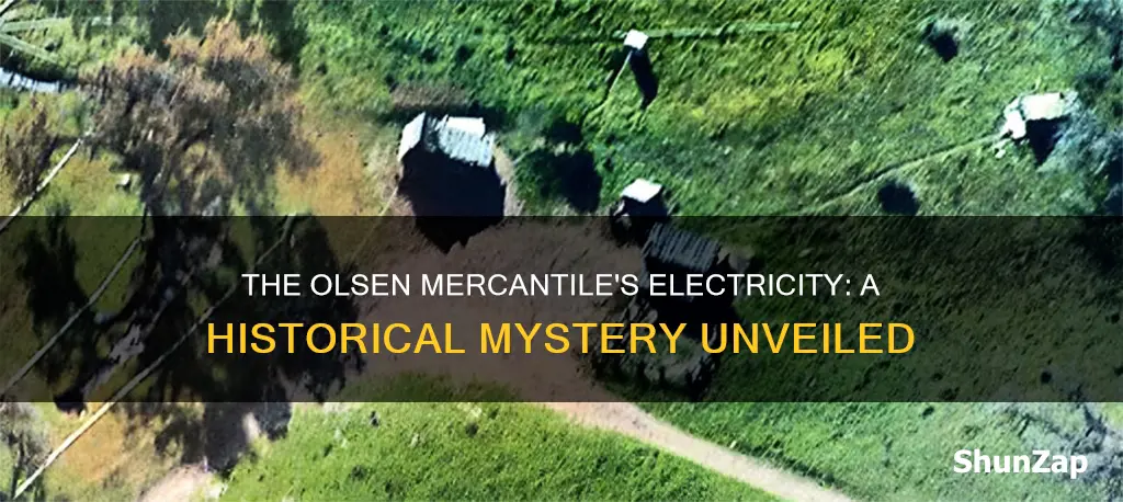 did the the olsen mercantile have electricity