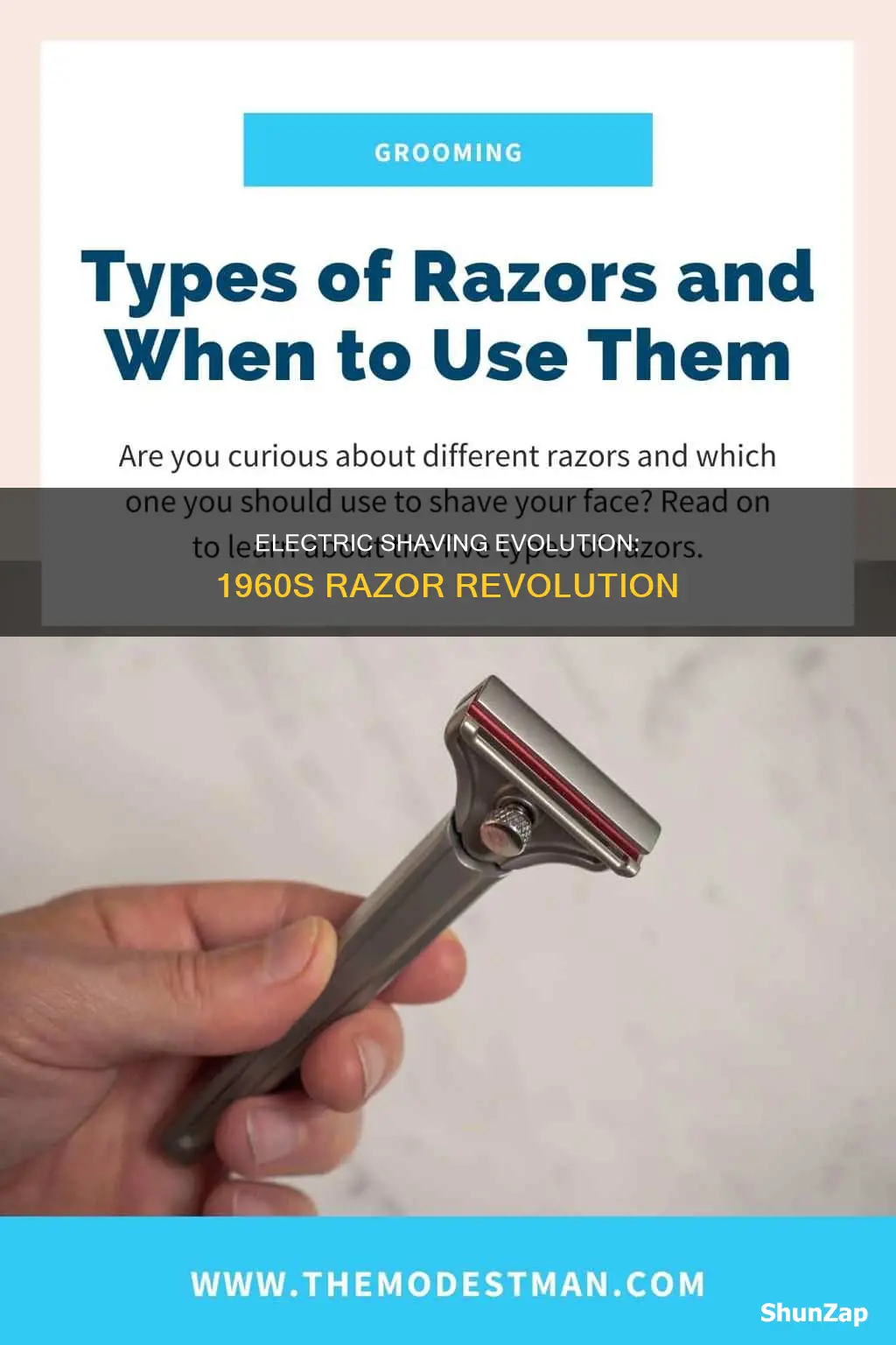 did they have electric razors in 1960s