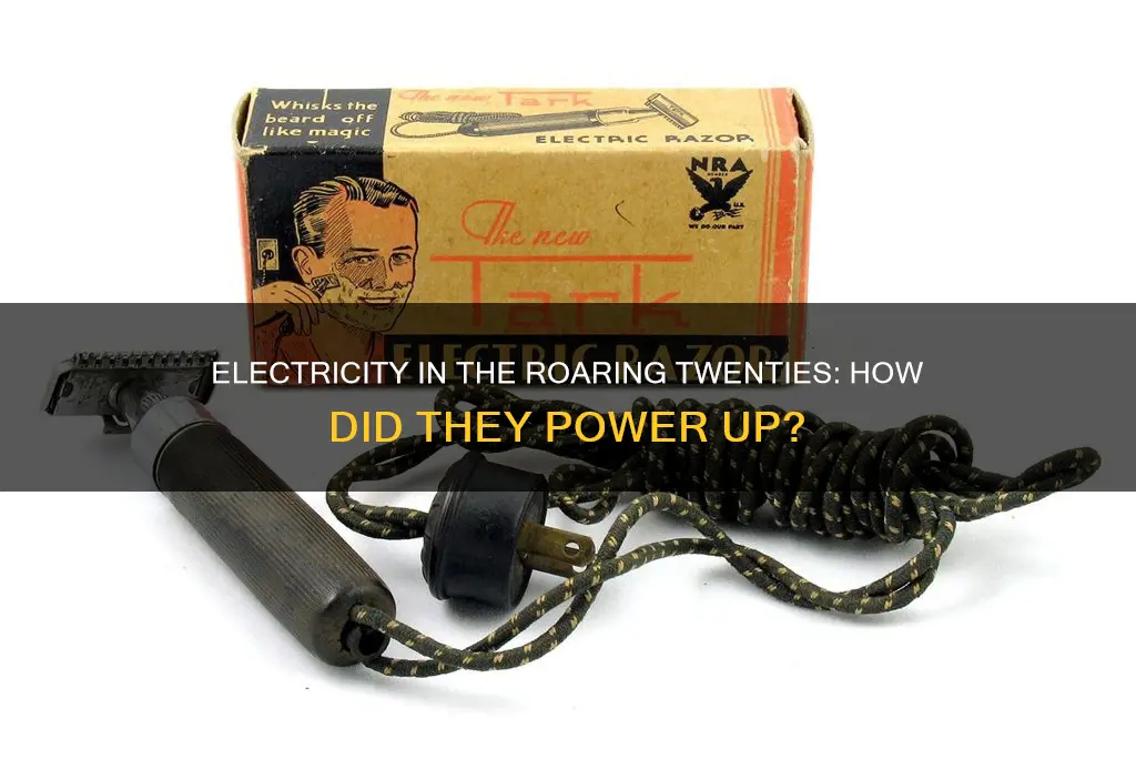 did they have electricity in the 1920s