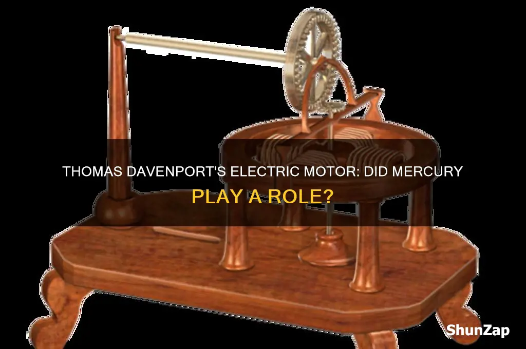 did thomas davenport electric motor use mercury