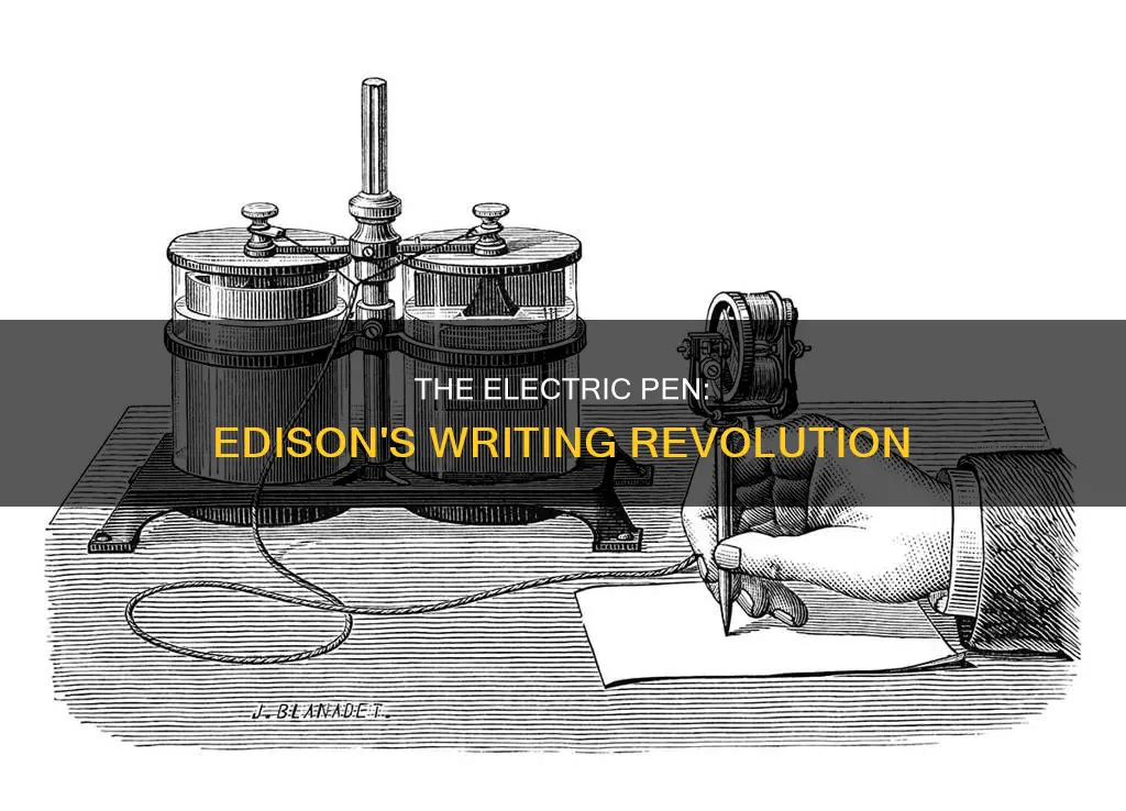 did thomas edison invent the electric pen