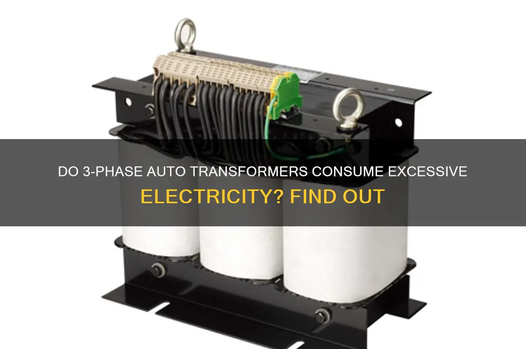 do 3 phase auto transformers use a lot of electricity