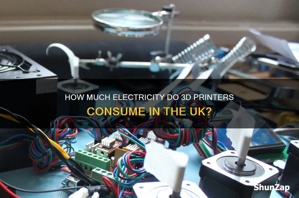 do 3d printers use a lot of electricity uk