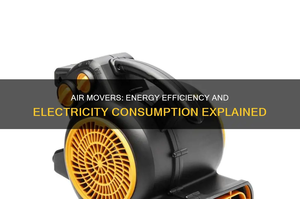 do air movers use a lot of electricity
