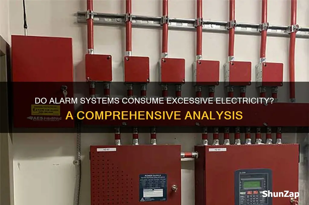 do alarm systems use a lot of electricity